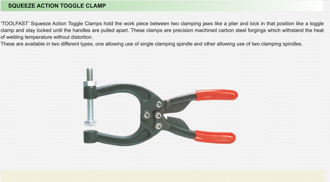 Squeeze Action Toggle Clamp